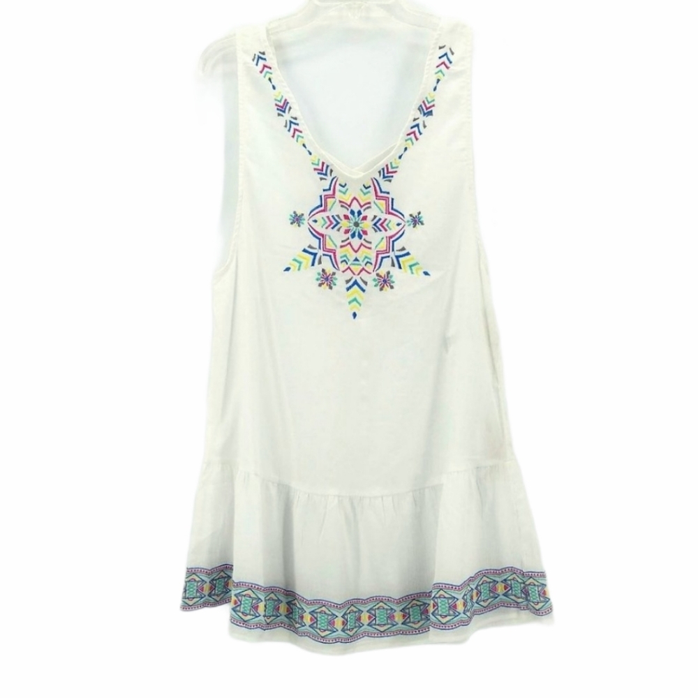 JESSICA SIMPSON nwt Embroidered Boho Tank Tunic M